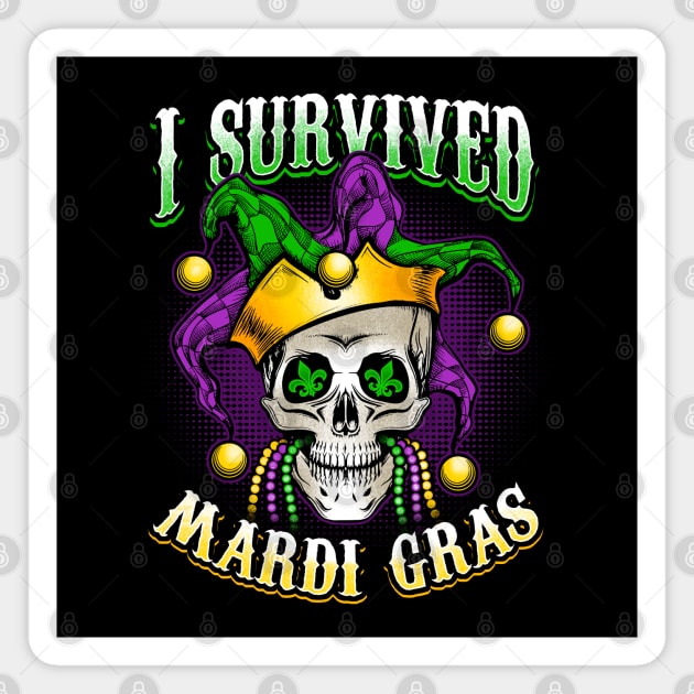 I Survived Mardi Gras Magnet by BDAZ